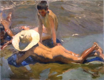 ビーチの少年たち 1908 Oil Paintings